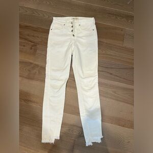 Madewell White Skinny Jean
